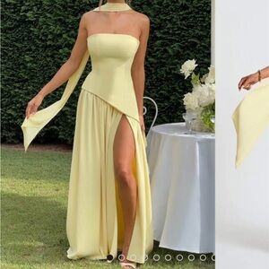 Pale yellow Babyboo fashion dress